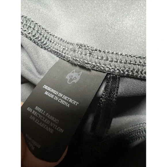 Greyson High Waisted Leggings Womens M Gray  Stretch Gym Activewear Pockets - Picture 9 of 14